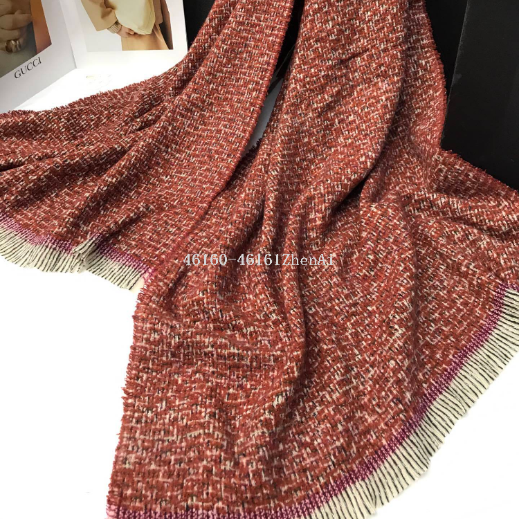 New order style cross-border scarf wholesale, e-commerce live streaming, small stock in stock, Zhima Dian Dian Xiaoxiangfeng supply chain Item Picture