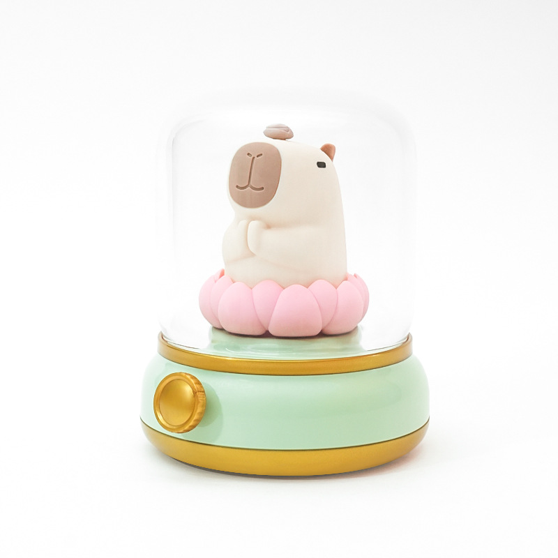 Good Luck Lotus Water Dolphin Lamp, creative USB charging, timed night light, led children's bedroom bedside ambient light Item Picture