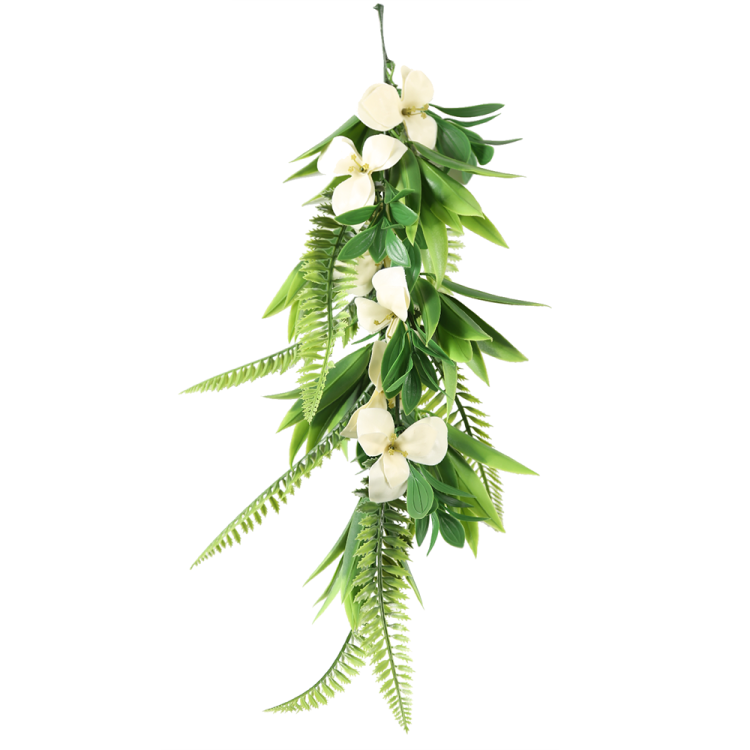Wholesale simulation bunches, wall-hung vines, green plants, ferns, artificial green plants, vine hanging baskets, vases, decorative green plants Item Picture