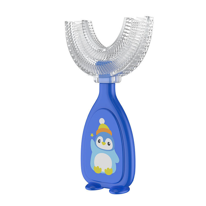 Manual U-shaped children's toothbrush, silicone toothbrush, baby mouthpiece oral cleaning, manual U-shaped children's toothbrush Application Scenario