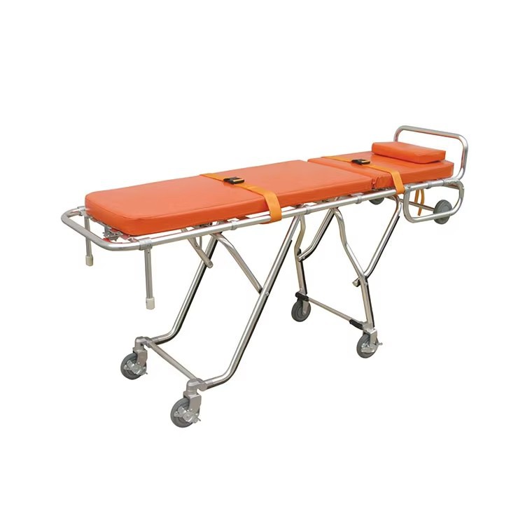 Ambulance stretcher, ambulance trolley, special stretcher, stainless steel stretcher cart, medical cart, medical equipment details Picture