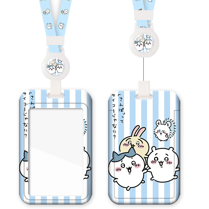 Jiyi kawaika manga impermeable seguridad retráctil lanyard estudiante campus tarjeta de traslado acceso de autobús tarjeta de identificación del trabajador juego de piezas Application Scenario
