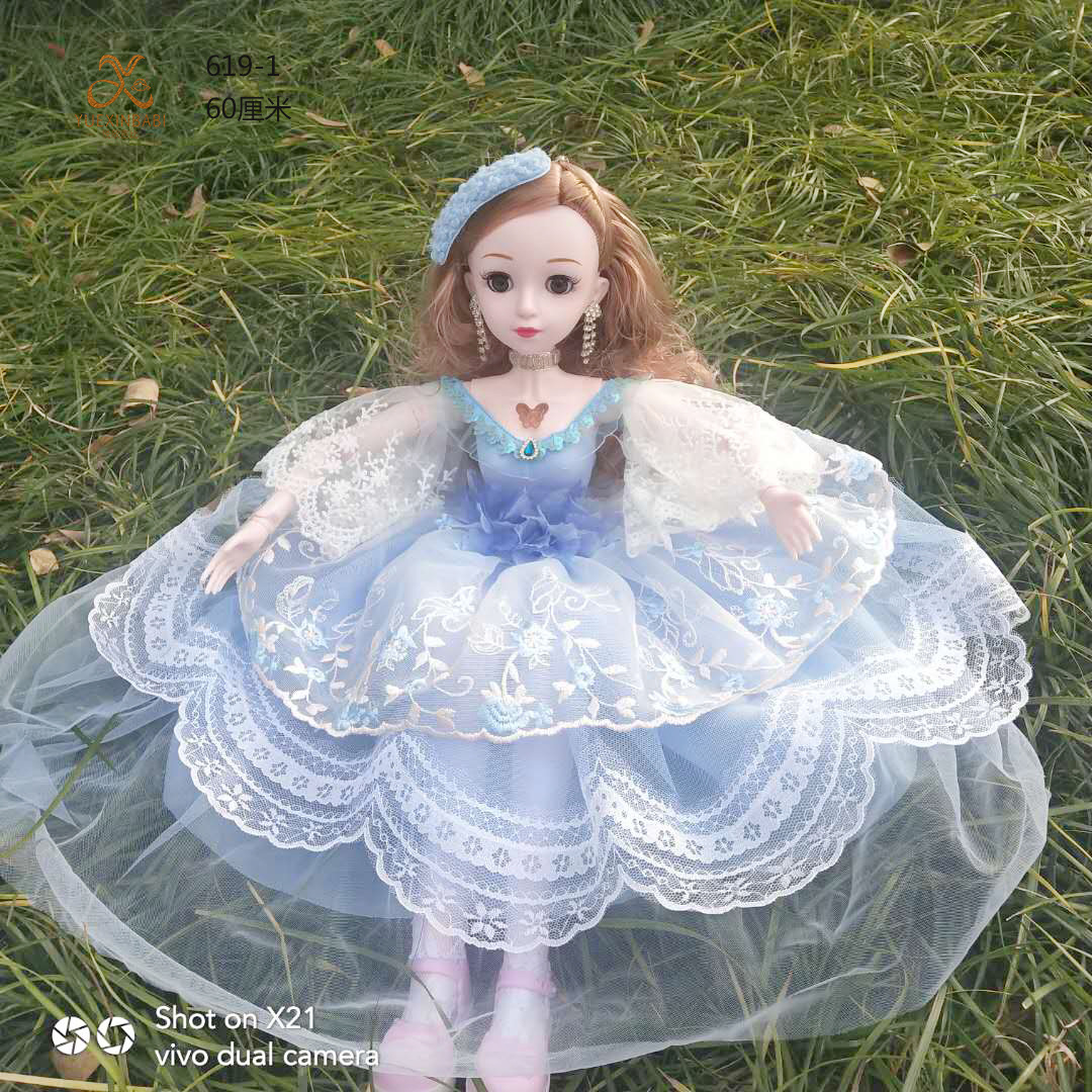 New large 60cm DIY Barbie doll, girl's house play gift, wedding dress, princess set, children's toy details Picture