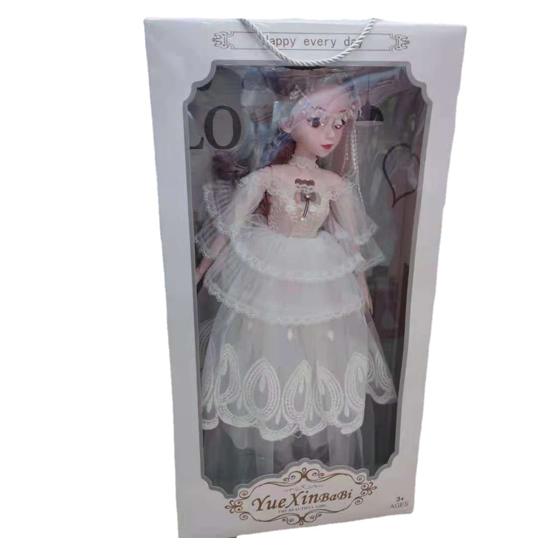 New large 60-centimeter DIY Barbie doll box, a gift for girls playing house, wedding dress gift box, children's toy details Picture