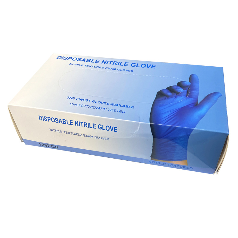 外贸专供一次性丁腈手套无粉高弹性耐用型一次性外科乳胶医用手套