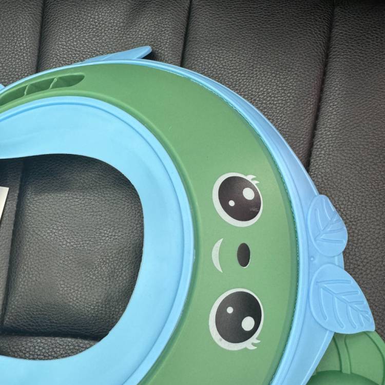 3D stereoscopic ear protection adjustable baby shampoo cap, children's shampoo cap, infant bath cap, soft rubber shower ear protection cap Specification image