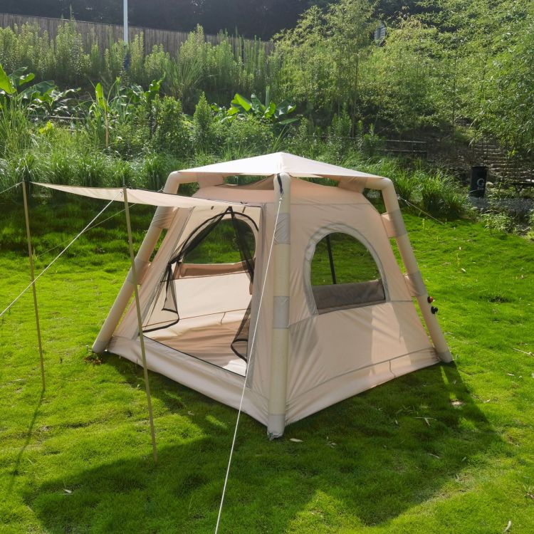 四方充气帐篷天幕二合一批发现货亲子户外露营装备用品野营速开帐白底实物图