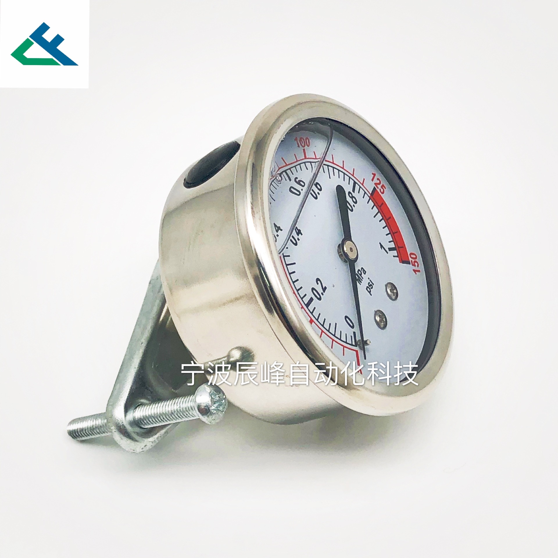 1MPA150PSI axial 60MM stainless steel oil-filled silicone oil glycerin pressure gauge