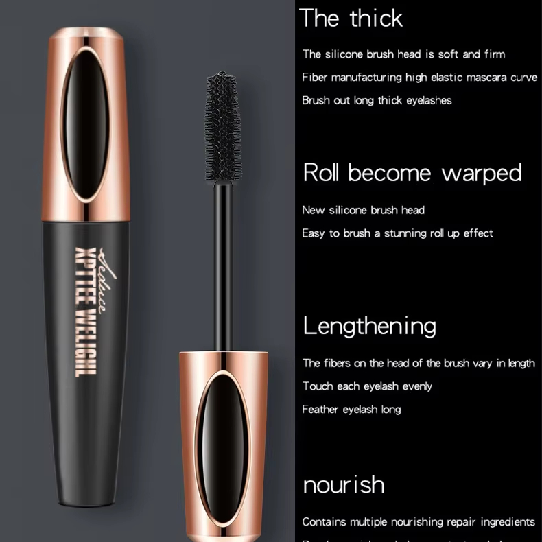 Full, waterproof, non-fading, dense wavy long 4D eyelash mascara Item Picture