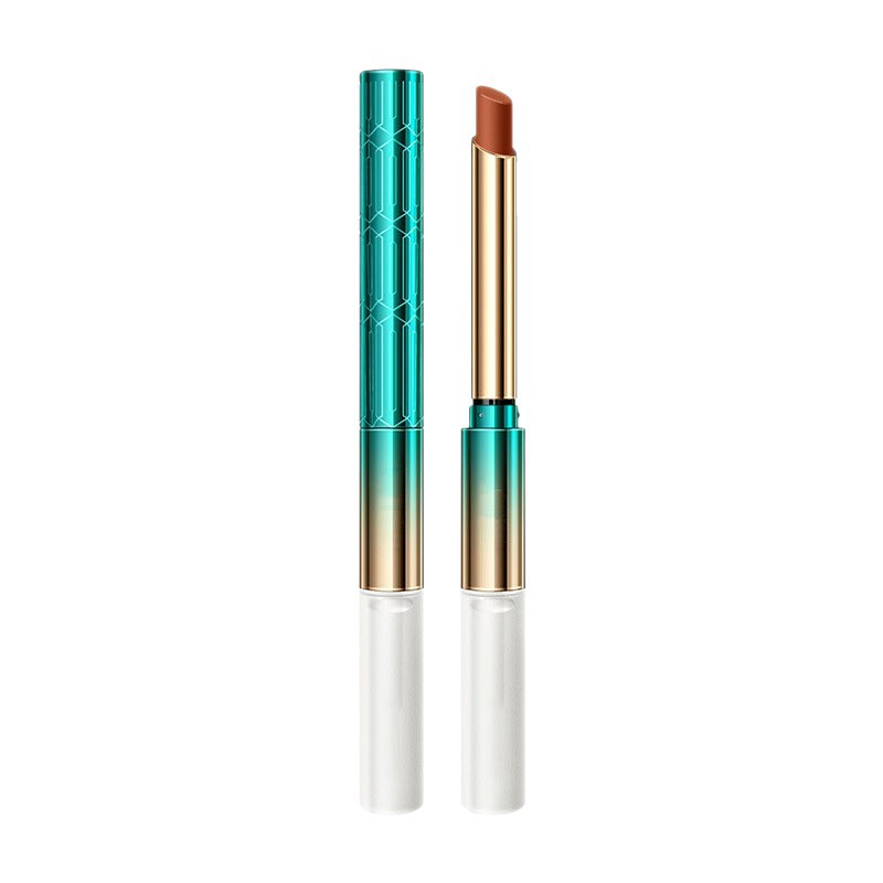 High-quality OEM/ODM factory custom wholesale small-batch custom lipstick pens, luxurious gradient engraved matte lipstick sticks, waterproof and long-lasting