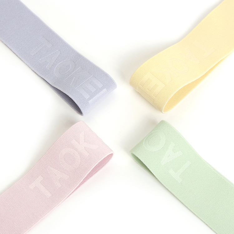 Factory-customized LOGO embossed elastic band, DIY printed letter plain texture band, waist and head wholesale for kids Application Scenario