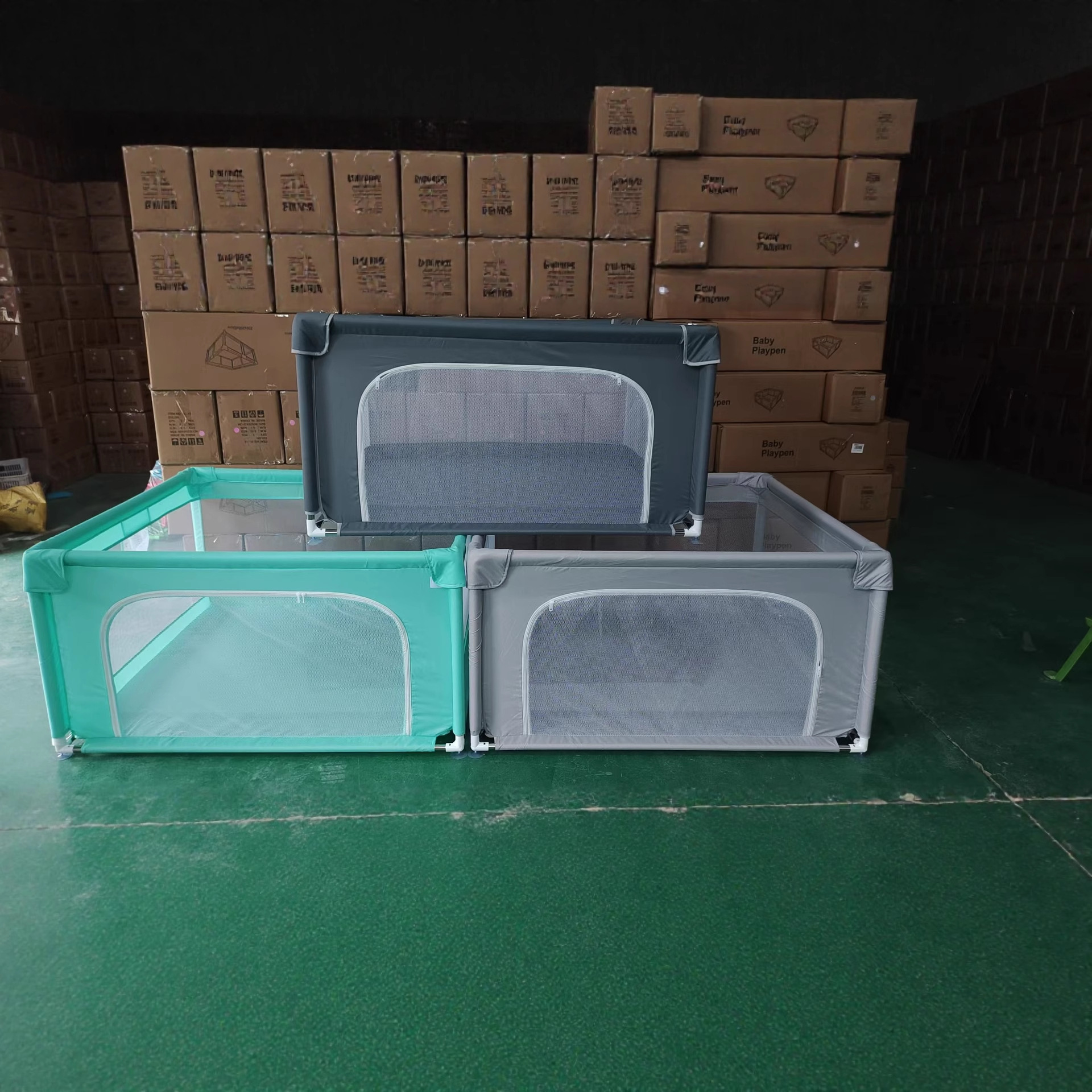 婴儿围栏防护栏儿童围栏地上爬行学步栅栏宝宝室内家用折叠防护网