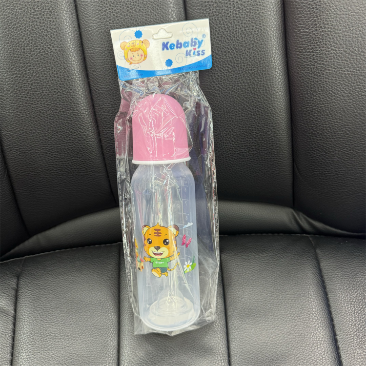 250ml baby bottle nipple, PP baby bottle without handle, standard mouth baby bottle, silicone nipple