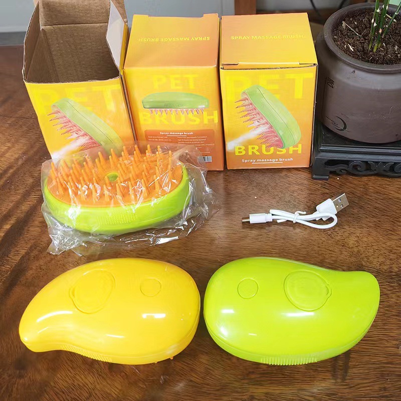 New cross-border pet products: comb, electric spray brush for cats and dogs, massage comb, one-click spray, anti-flying hair, massage wash