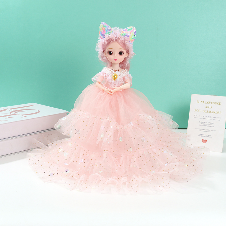 Internet-famous toy, gauze bow dress, princess doll, children's little girl doll, birthday gift toy Application Scenario