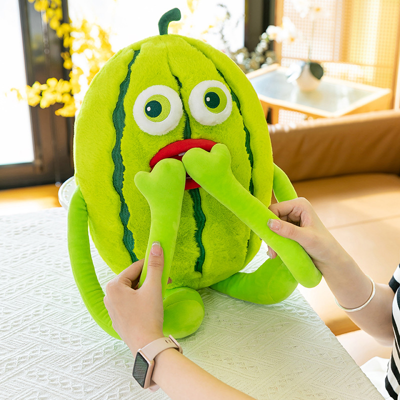 Plush toys, funny and cute watermelon dolls, adorable silly dolls, plush pillows, cushions, funny gifts details Picture