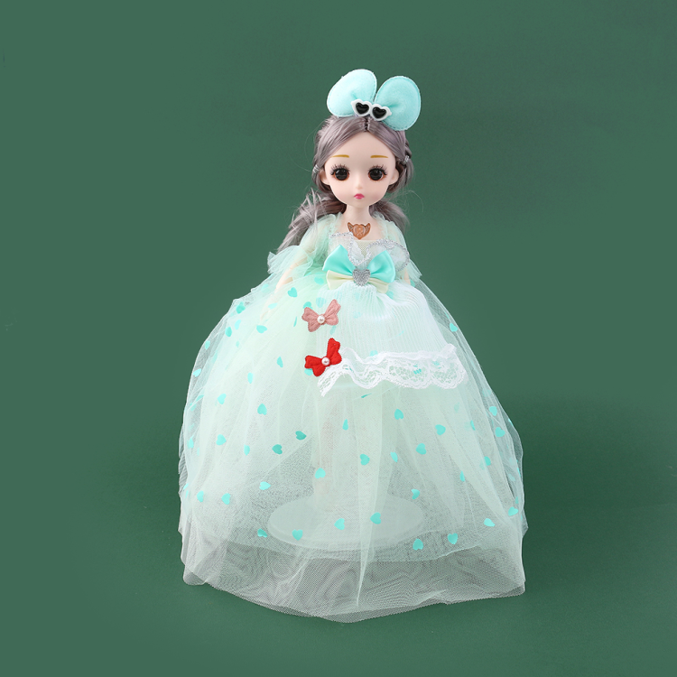 Cross-border bow wedding dress doll, ice and snow princess, children's toy, girl gift, doll, with movable hands and feet Specification image