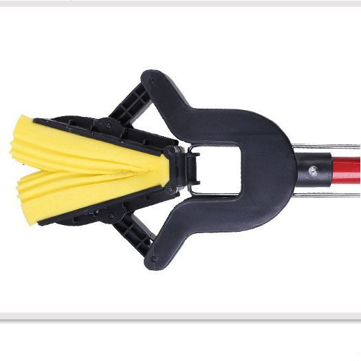 Folded rubber cotton mop, absorbent sponge mop, flip-top mop, water-squeezing and water-holding pVC rubber cotton mop, household cleaning details Picture
