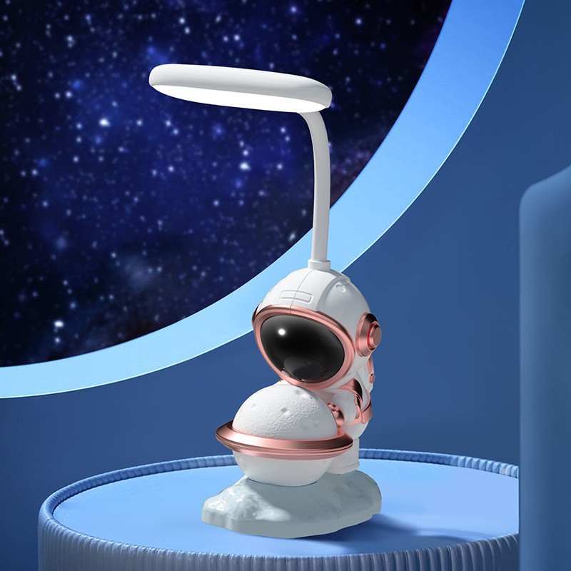 Creative Astronaut desk lamp LED eye-protecting rechargeable desk lamp Reading Astronaut Night Dormitory student Lamp Gift Specification image