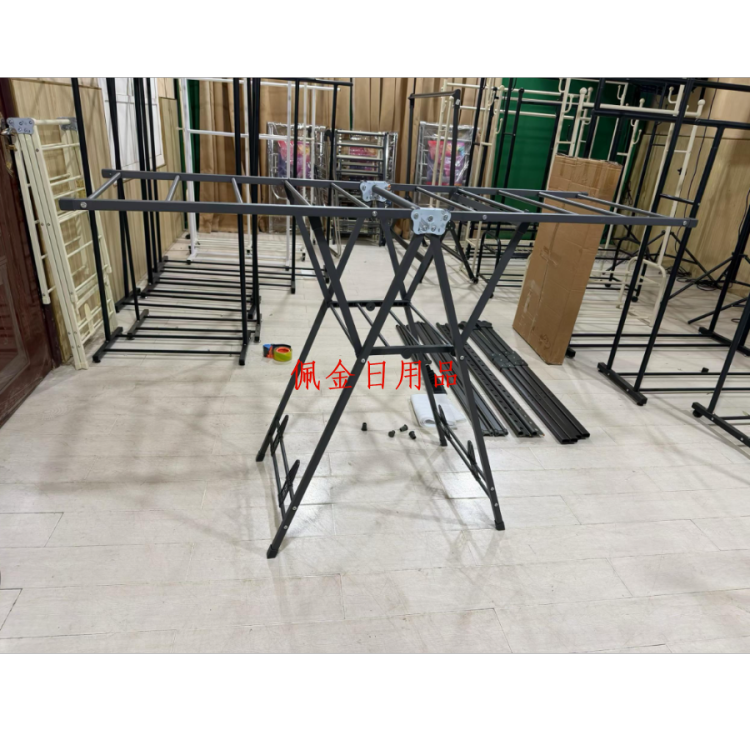 折叠晾衣架落地家用阳台晒衣架室内挂衣架子多功能户外晒被子神器