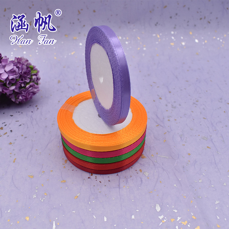 Factory stock wedding hand-held bouquet ribbons, 2-inch wide ribbons, ribbon webbing, DIY accessories, colorful ribbons, gift packaging Specification image