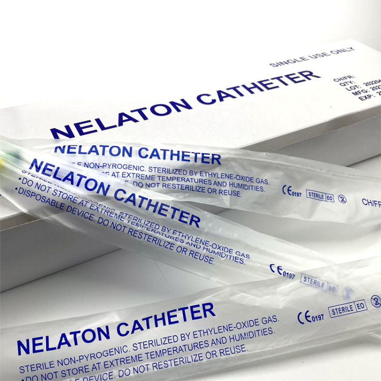 Medical sterile drainage tube, universal bladder irrigation tube for both men and women, ureter, silicone PVC disposable catheter full figure