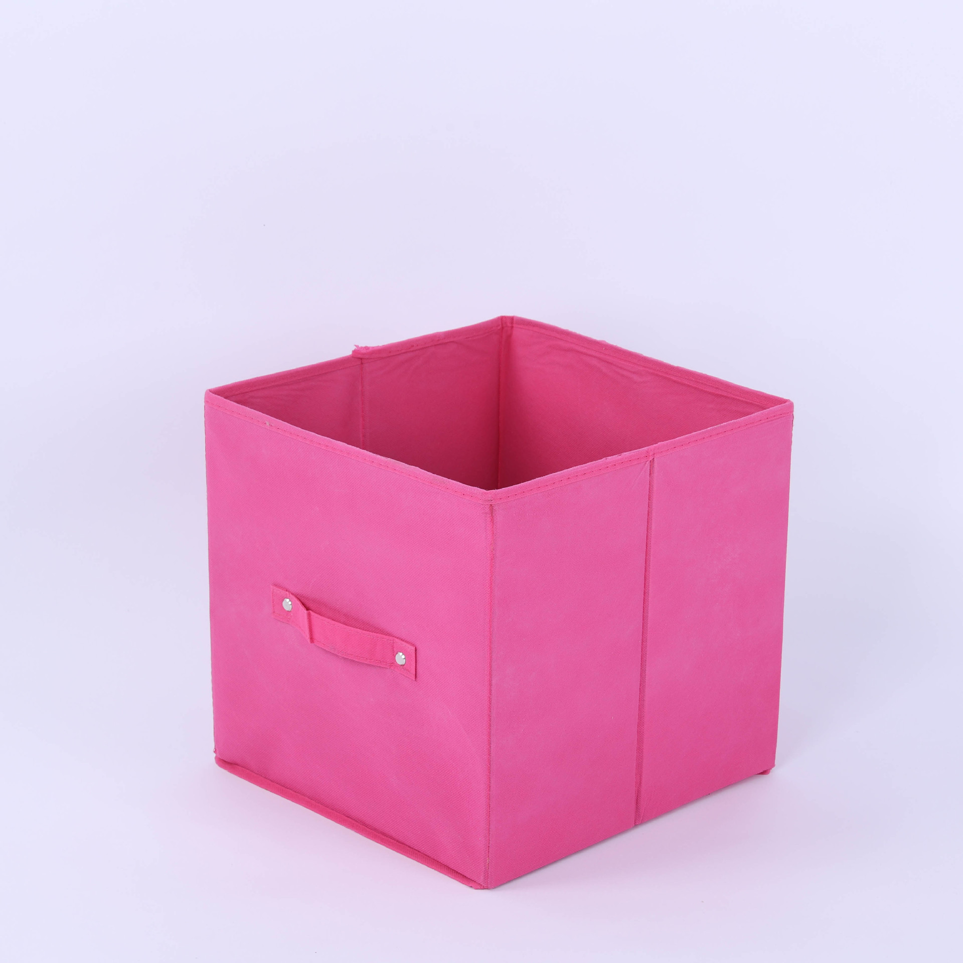 Uncovered folding storage box, bookcase, drawer-type fabric storage box, school book organization box, cotton and linen box