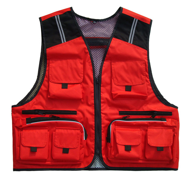钓鱼马甲 韩版多口袋 钓鱼服 钓鱼背心 摄影马甲（6色可选）