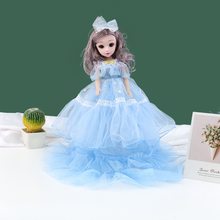 30-centimeter large skirt hem singing music Barbie wedding dress doll Princess girl doll girl toy wholesale details Picture