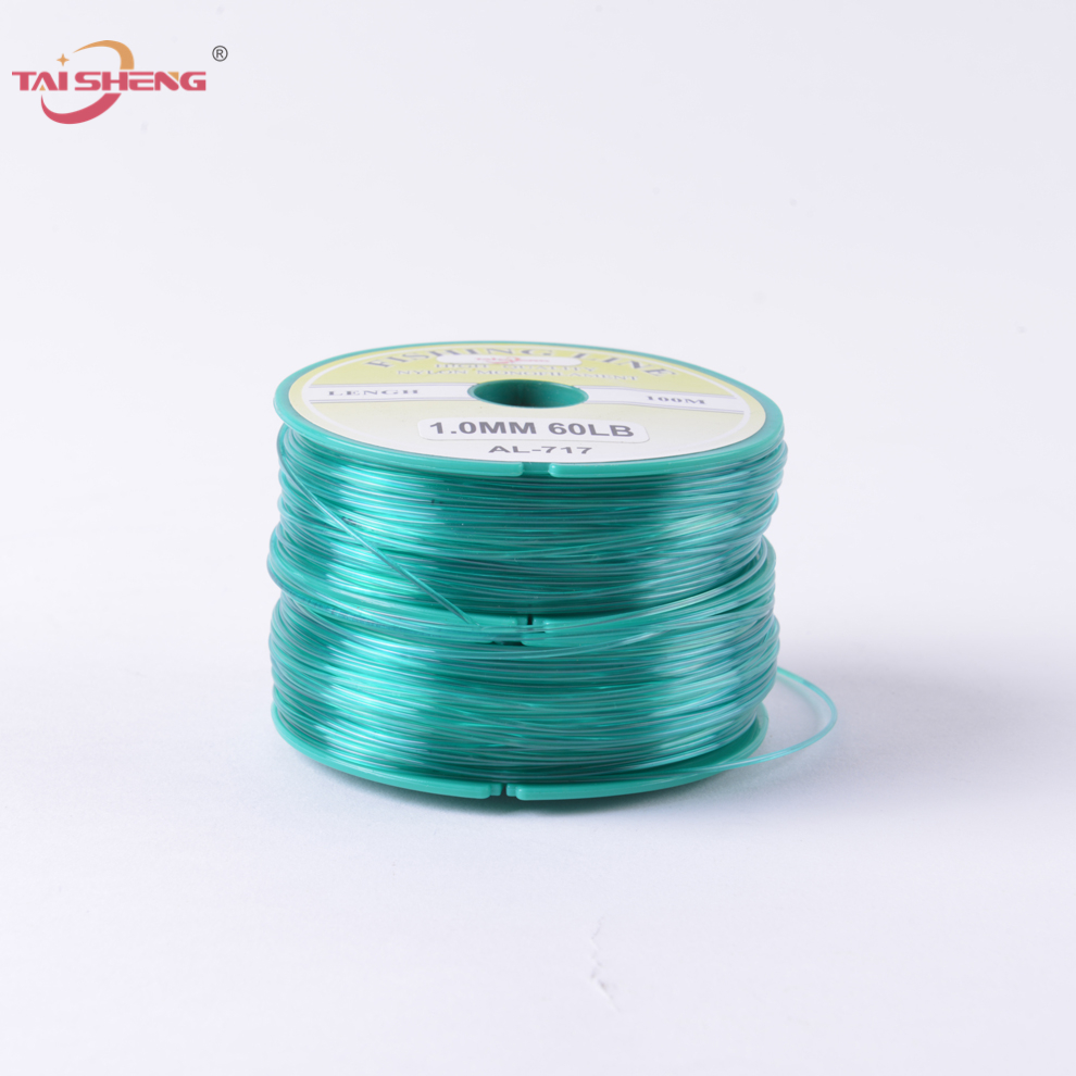 源头工厂100米伍六连盘尼龙线五6连盘锦纶钓渔线十12连盘线橡胶线进口鱼线渔具产品鱼轮线纺车轮鱼线绿色线定制尼龙线