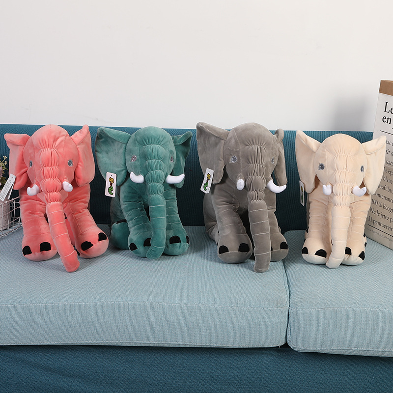 大象玩偶儿童安抚玩具批发 礼品生日礼物坐姿大象毛绒玩偶产品图