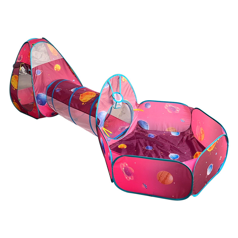 星空三件套幼儿园游戏屋小型游乐园彩虹隧道爬行儿童帐篷攀爬