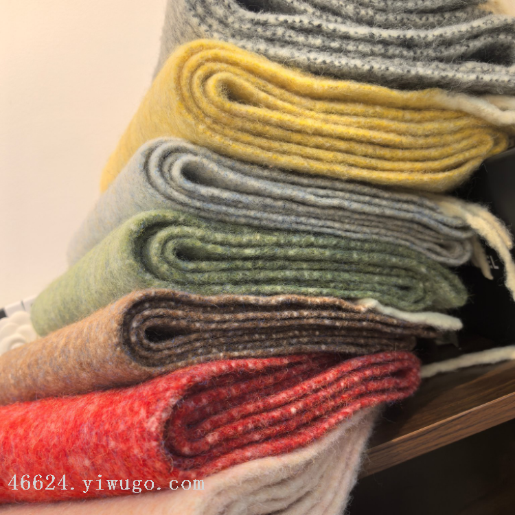 Cross-border scarf wholesale e-commerce live-streaming supply chain, vintage wool thick beard Specification image