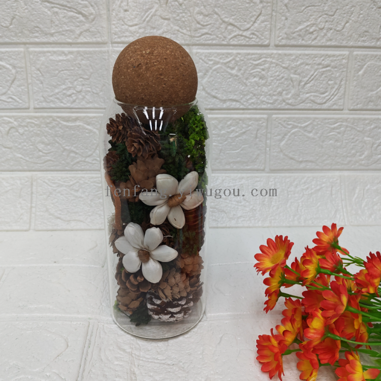 花瓶/塑料花瓶/立体贺卡/透明园玻璃瓶/花瓶插花细节图