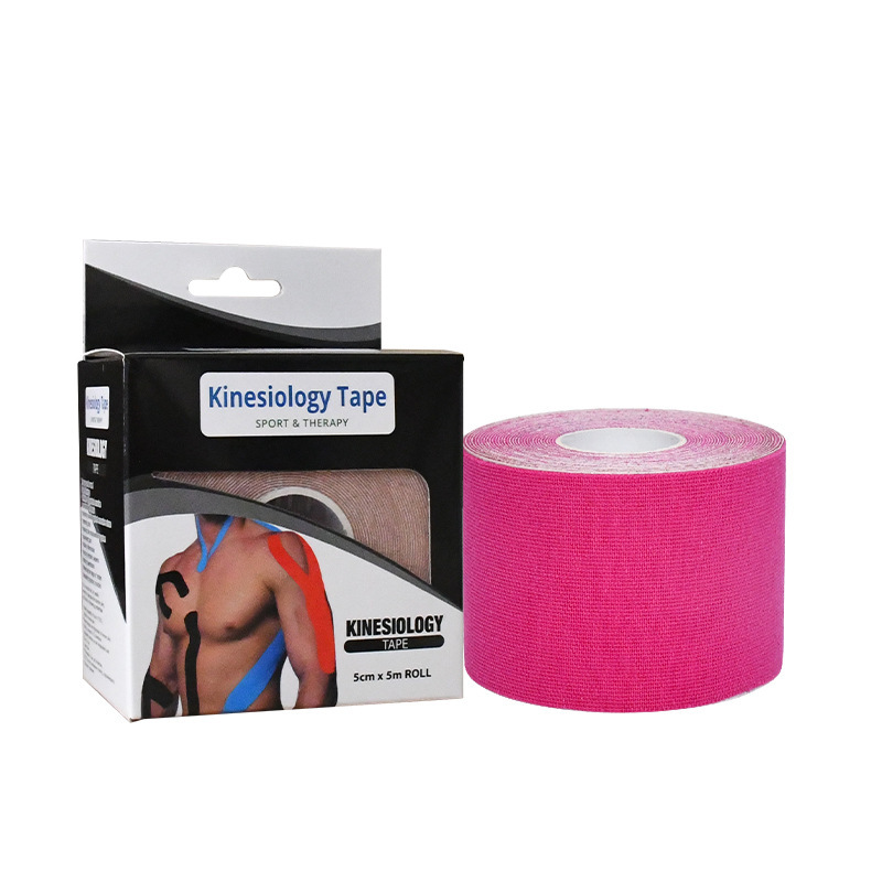 The foreign trade muscle patch elastic sports tape prevents muscle strain. The inner effect patch is individually packaged elastic muscle patch Item Picture
