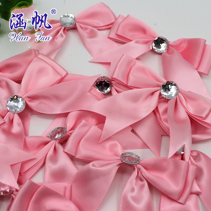 High-density polyester lead knot, bow knot manufacturer wholesale gift packaging box, bow knot, wedding candy box special accessories details Picture