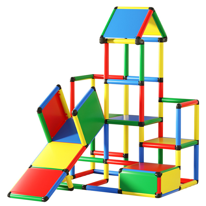 Household versatile climbing frame, indoor children's and baby toys, small climbing ladder, family infant room, multi-functional combination slide frame, indoor climbing frame Application Scenario