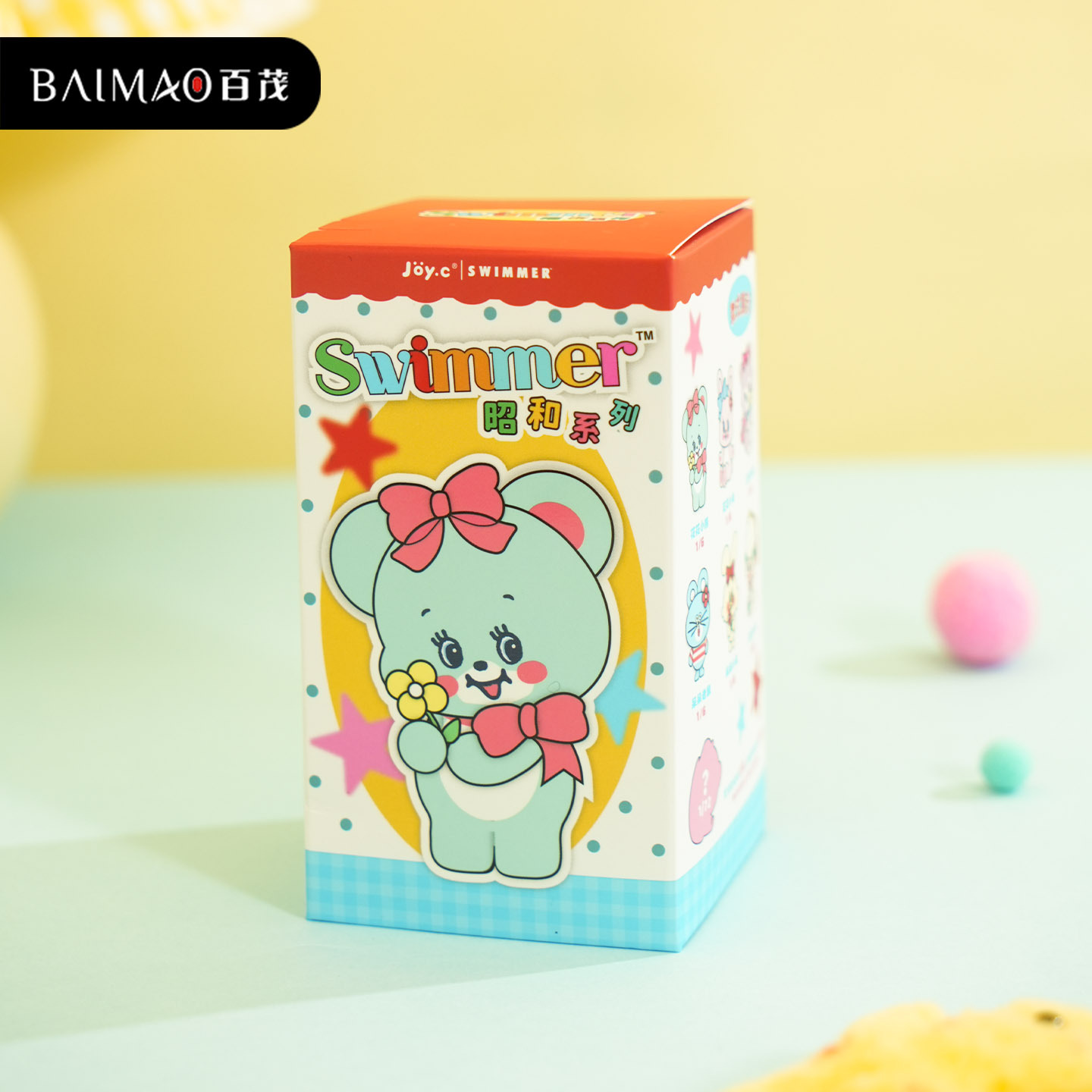 Official swimmer Showa series blind box, creative and cute figurine ornaments, car table display, trendy figurine toys Item Picture