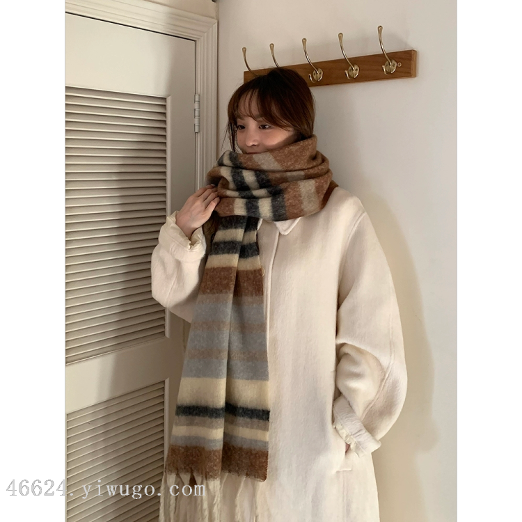 Cross-border scarf wholesale e-commerce platform 88 Cotton Candy series horizontal thick beard Scarves live-streaming supply chain Application Scenario