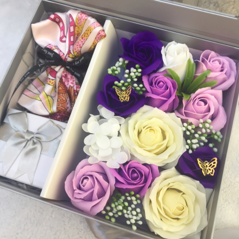 高端定制香皂花惊喜礼物套装