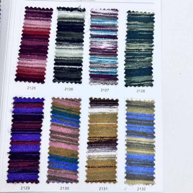 Specialized yarn for gloves, hats and scarves, yarn, wool, knitted yarn, 1/21NM iridesy wave pattern yarn Specification image
