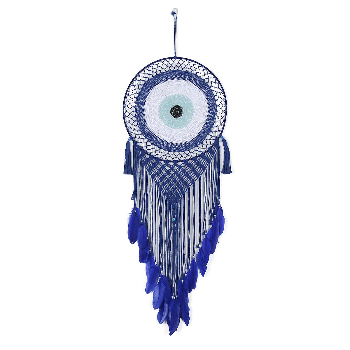 Nordic-style Devil's Eye tassel tapestry, home living room decoration, wall decoration, cross-border best-selling dream catcher wall hanging Application Scenario