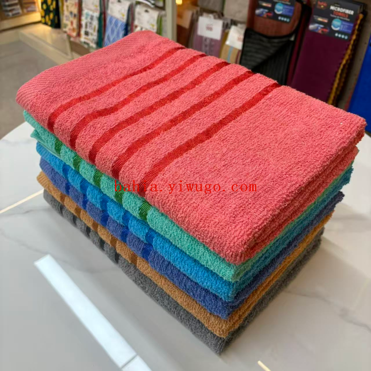 bahia 70*140cm素色条纹浴巾 跨境优选 酒店洗浴毛巾浴巾 裹身吸水巾