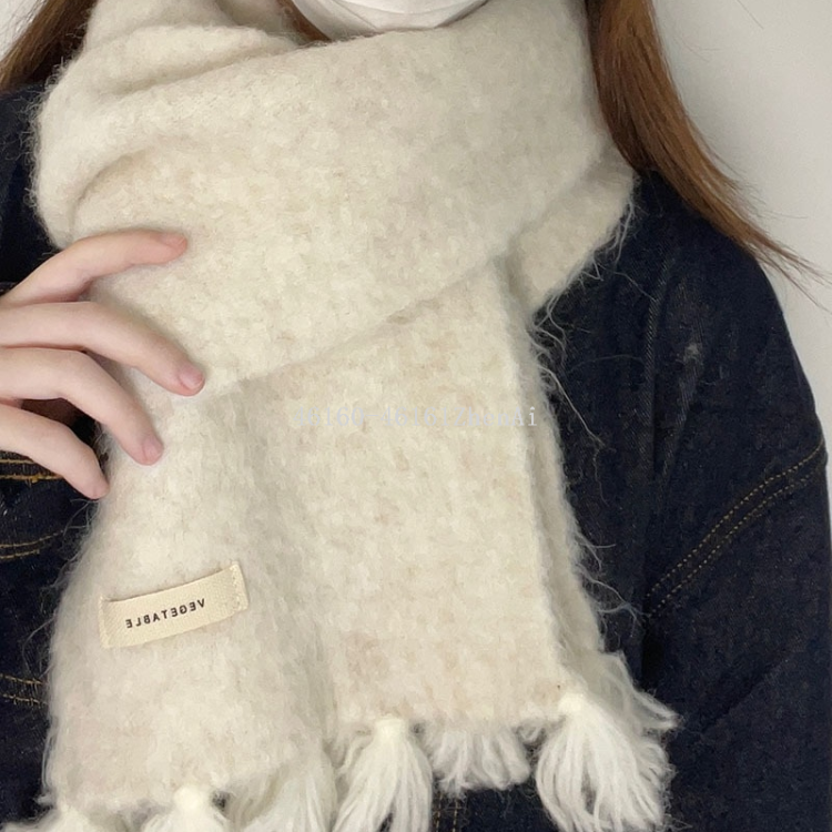 Wholesale of new cross-border export scarves, dopamine handcrafted whisks, knitted long scarves, e-commerce live streaming supply details Picture