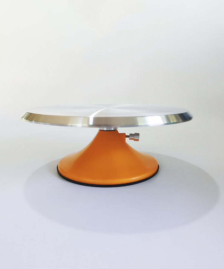 [厂家直销]12寸塑料底座铝合金面蛋糕转台 烘焙工具 裱花台[Y款]