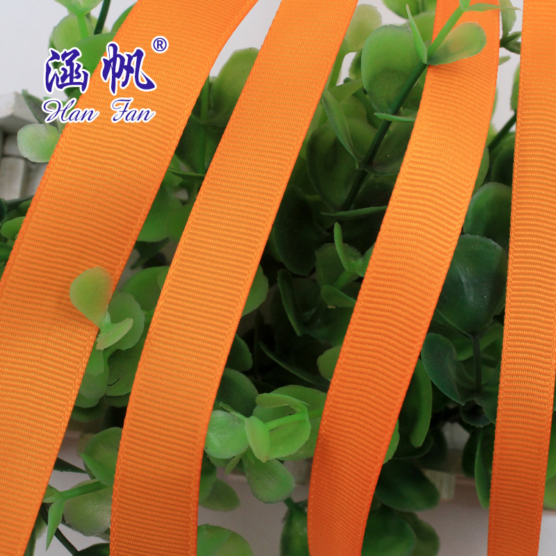 Kumquat cinta acanalada 0.6-5cm cinta de embalaje cinta de alta densidad cinta decorativa de regalo cinta de satén cinta de poliéster details Picture