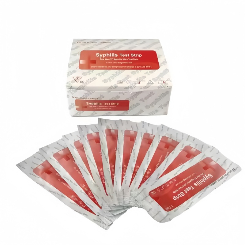 Foreign trade export Syphilis Test Strip test strip card rapid test strip reagent in English packaging full figure