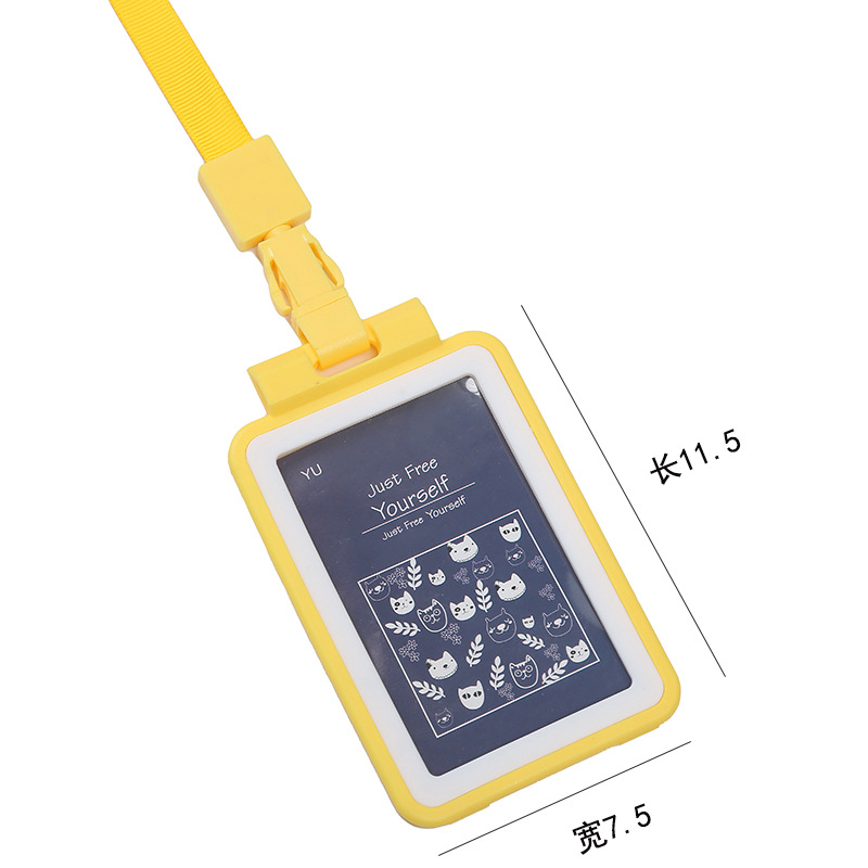 透明证件卡套学生翻盖卡套工牌吊牌工作证厂牌展会门禁饭卡出入卡