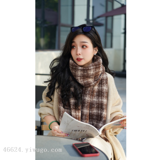 Cross-border scarf wholesale, new 40-loop yarn series, dreamy country style, e-commerce live streaming supply chain details Picture