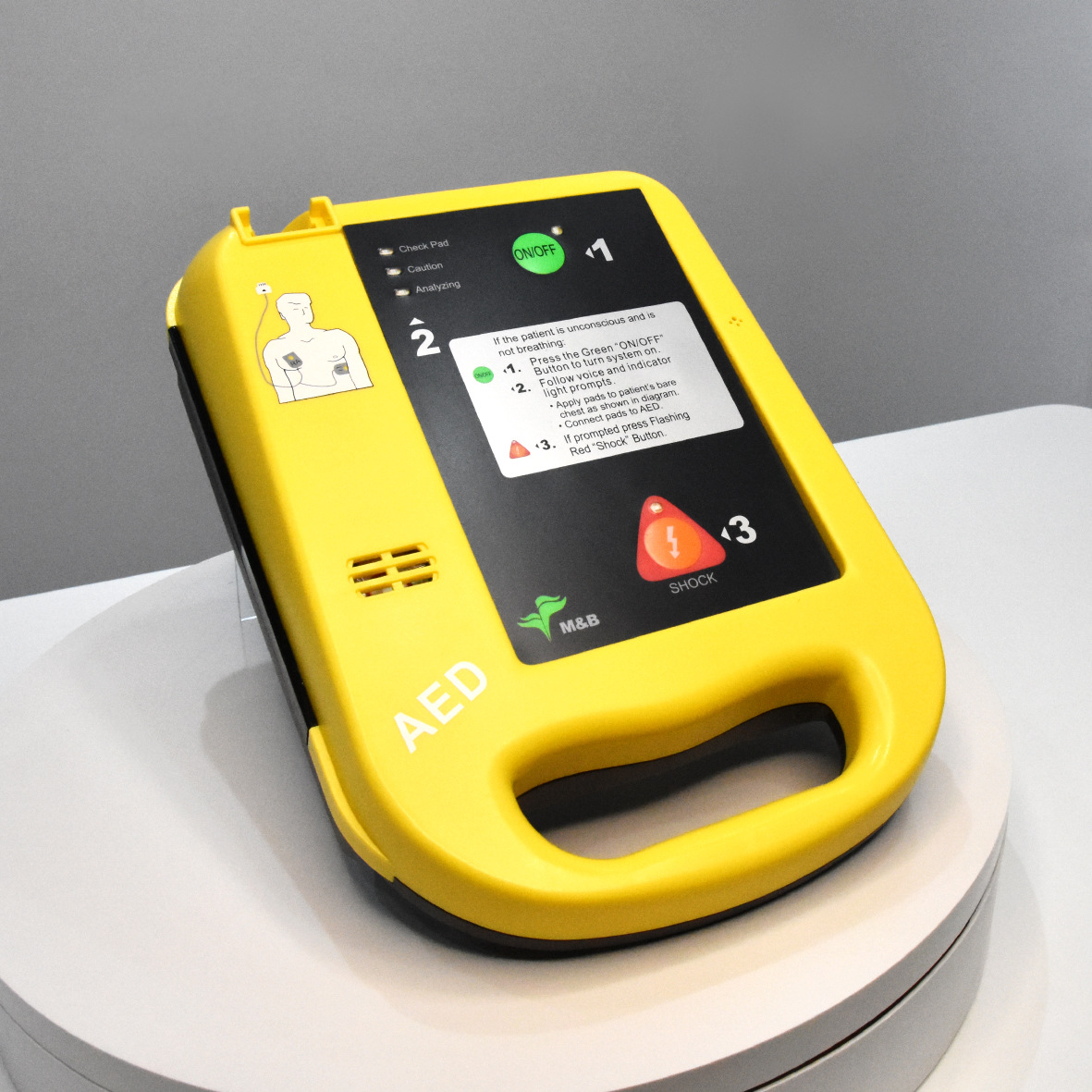 Foreign trade 7000 defibrillator, vehicle-mounted home defibrillator, training simulator, emergency defibrillator full figure